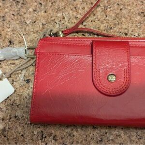 Hobo Red Leather Women's Wallet